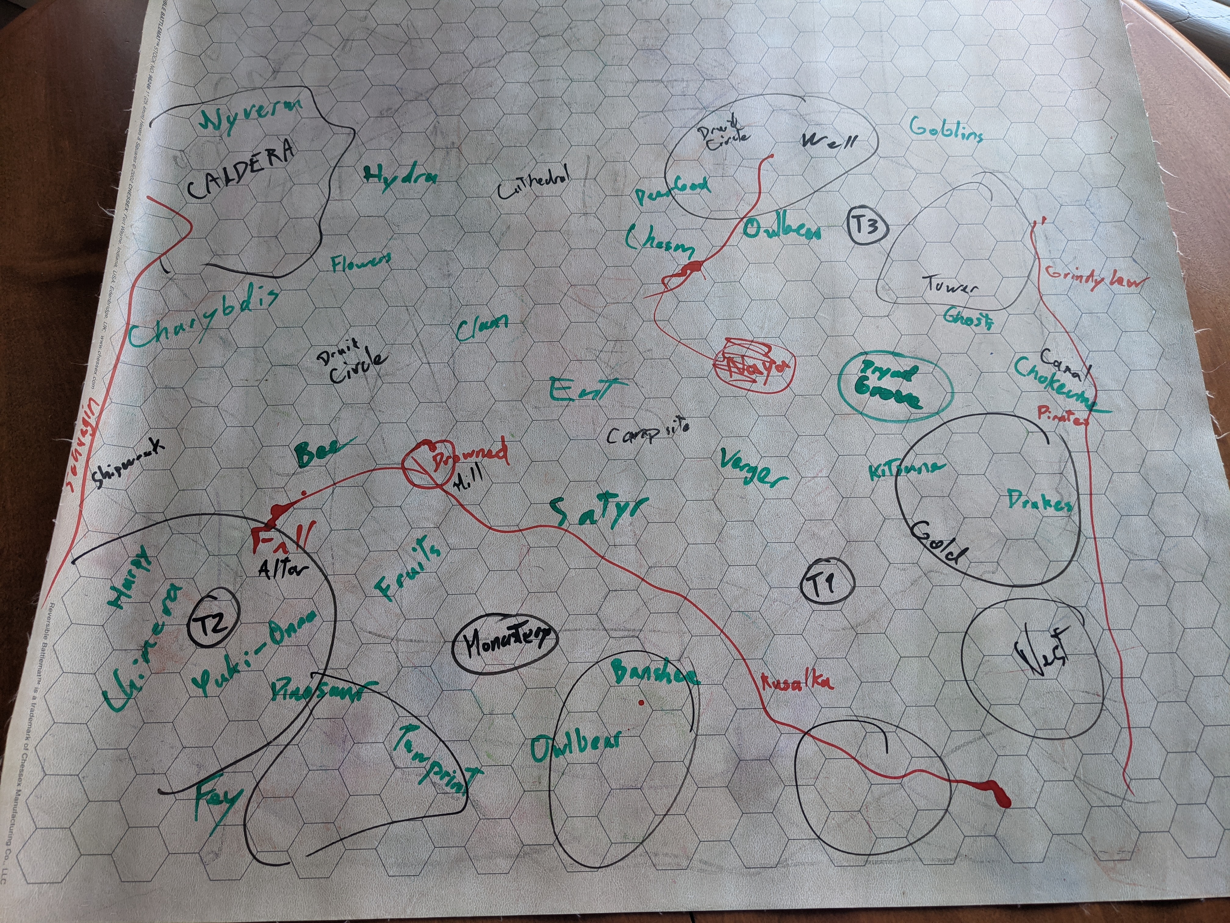 Map of the forest